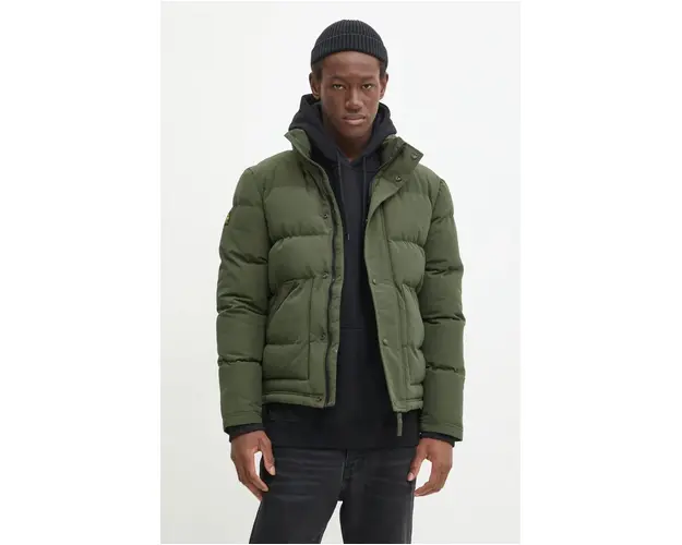 Superdry geaca barbati, culoarea verde, de iarna, M5011931A-43E