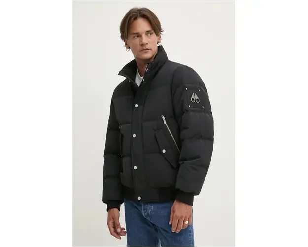 MOOSE KNUCKLES geaca de puf barbati, culoarea negru, de iarna, M34MB012