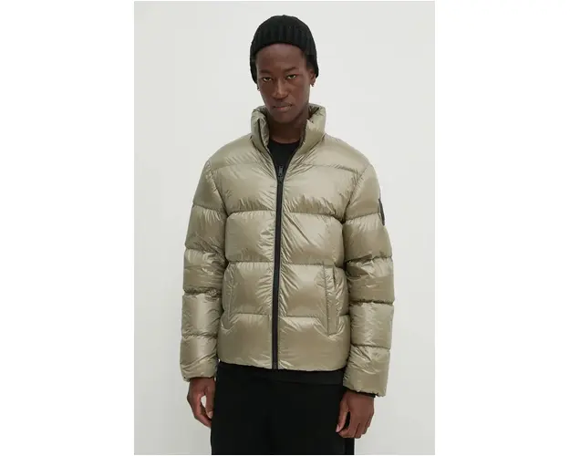 MOOSE KNUCKLES geaca de puf barbati, culoarea verde, de iarna, M34MJ144H1