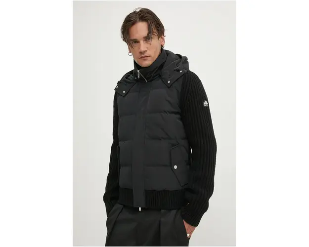 MOOSE KNUCKLES geaca de puf barbati, culoarea negru, de iarna, M34MK660