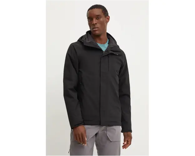 The North Face geaca sport Carto Triclimate culoarea negru, NF0A5IWI4H01