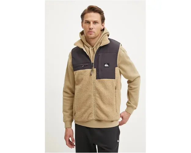 Quiksilver vesta Shallow Water Gilet barbati, culoarea bej, de tranzitie, EQYFT04853