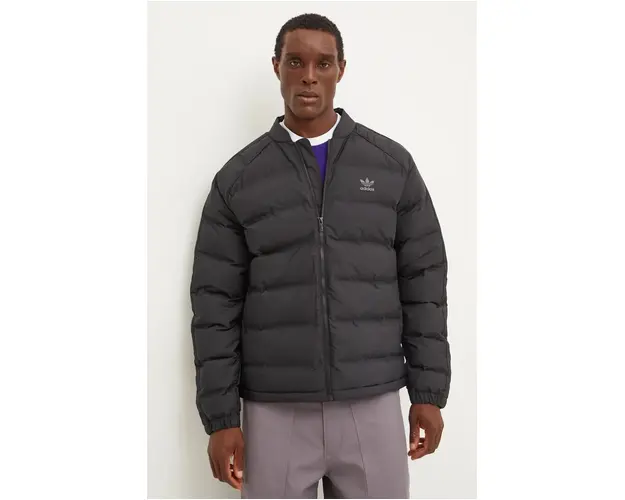 adidas Originals geaca SST Down Jacket barbati, culoarea negru, de iarna, IZ1841