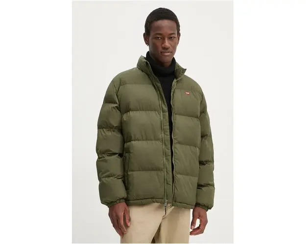 Levi's geaca barbati, culoarea verde, de iarna, oversize, 0011G