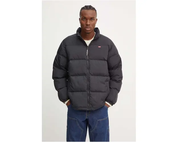 Levi's geaca barbati, culoarea negru, de iarna, oversize, 0011G