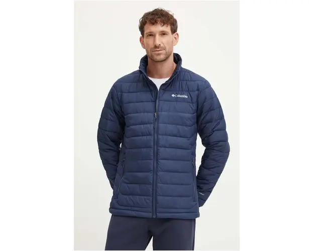 Columbia geaca sport Powder Lite II culoarea albastru marin, 2086964