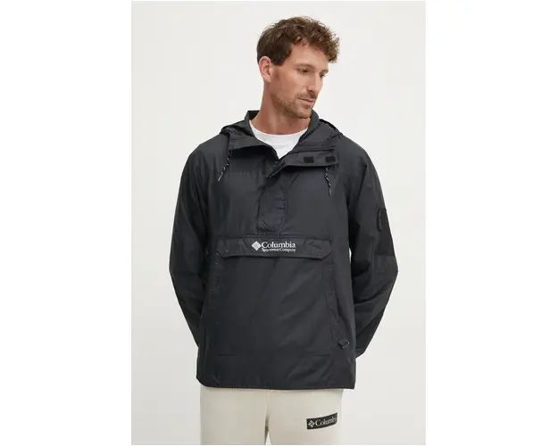 Columbia geaca Challenger Windbreaker barbati, culoarea negru, de tranzitie, 2091001