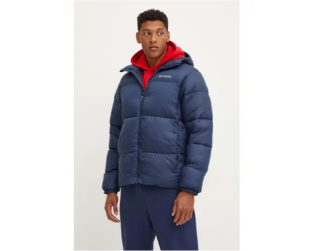Columbia geaca Puffect barbati, culoarea albastru marin, de iarna, 2086851