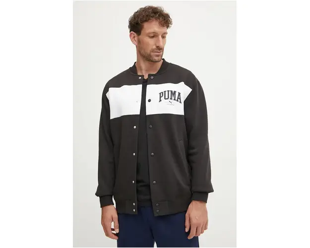Puma bluza barbati, culoarea negru, modelator, 681798