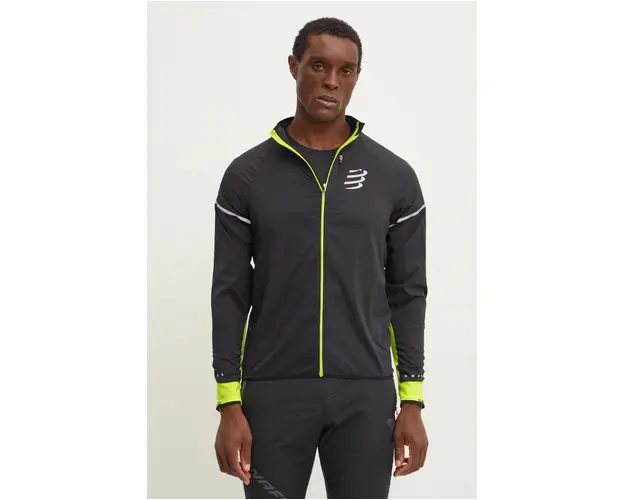 Compressport windbreaker Hurricane culoarea negru, AJVM3079