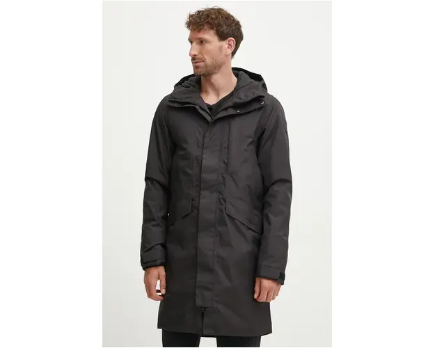 Didriksons geaca KENNY barbati, culoarea negru, de tranzitie, 505387