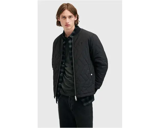 AllSaints geaca TYK JACKET barbati, culoarea negru, de tranzitie, M001OB