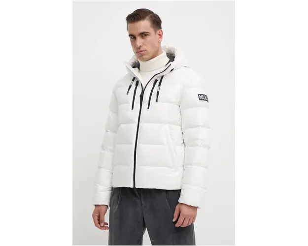MACKAGE geaca de puf barbati, culoarea alb, de iarna, VICTOR