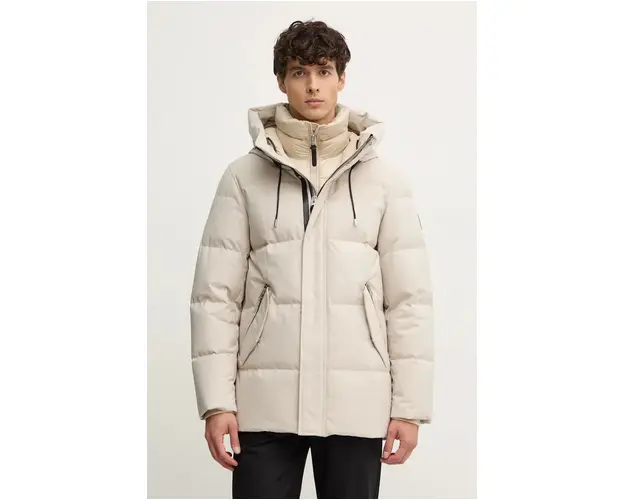 MACKAGE geaca de puf barbati, culoarea bej, de iarna, GRAYDON
