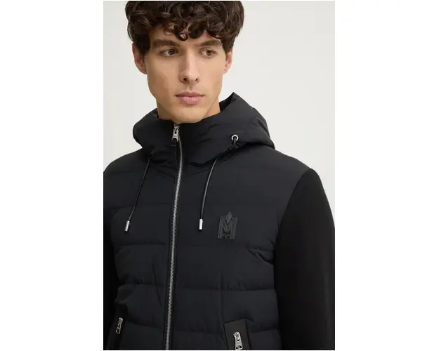 MACKAGE jacheta de puf din amestec de lana culoarea negru, de tranzitie, ANDREW