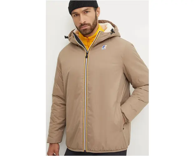 K-Way geaca culoarea maro, de iarna, K3118TW