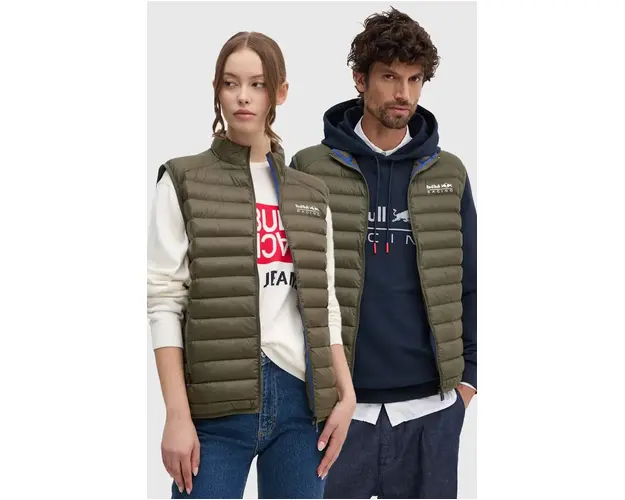 Pepe Jeans vesta Red Bull Racing x Pepe Jeans culoarea verde, de tranzitie, RU400005