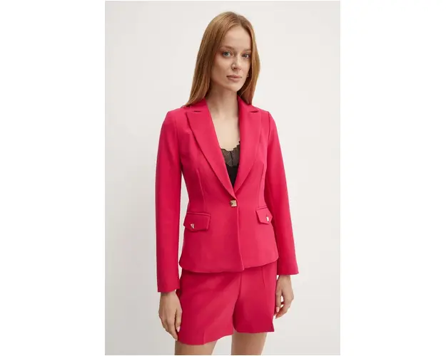 Morgan sacou VESK.F culoarea roz, un singur rand de nasturi, neted, VESK.F