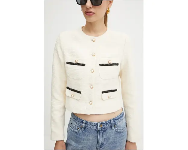 Morgan sacou VAKER culoarea bej, un singur rand de nasturi, modelator, VAKER