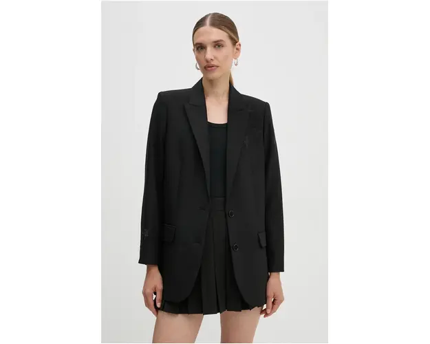 ZADIG&VOLTAIRE sacou culoarea negru, un singur rand de nasturi, WWBL01922