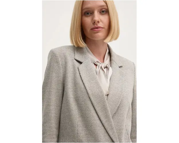 OUI sacou culoarea bej, cu doua randuri de nasturi, modelator, 89072