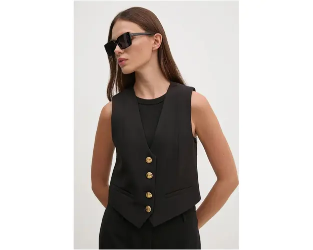 Gaudi vesta culoarea negru, un singur rand de nasturi, 421FD35019