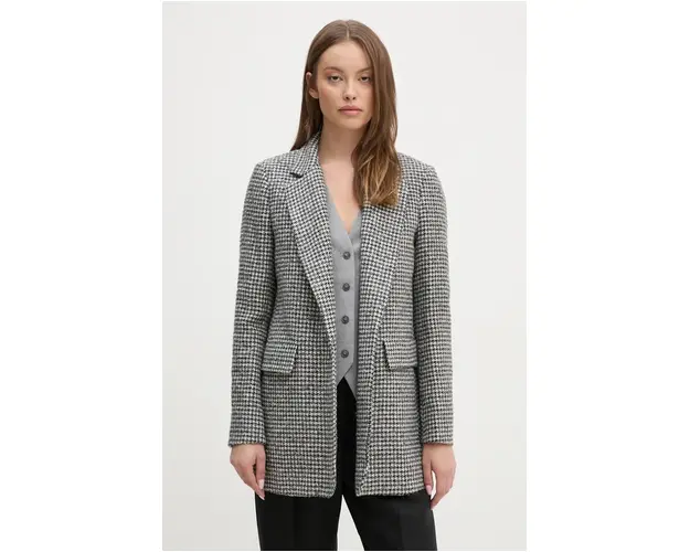 Sandro Ferrone sacou din lana culoarea gri, desfacut, modelator, SFS18YBEALBERO