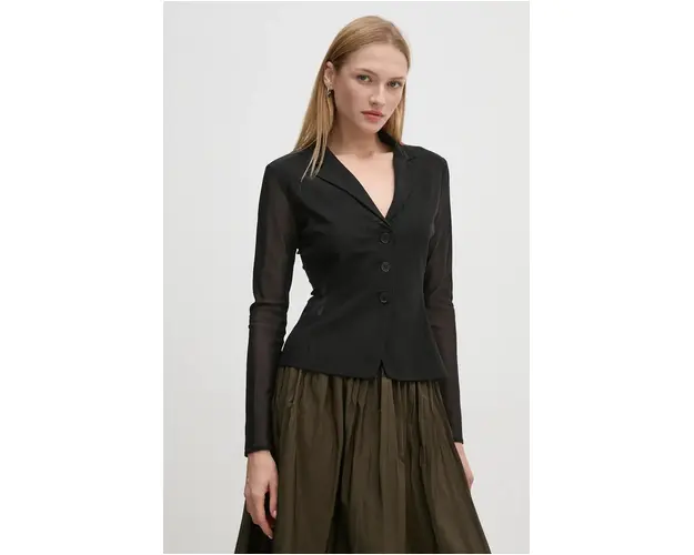 Sandro Ferrone camasa femei, culoarea negru, regular, SFS23YBEBLETILLA