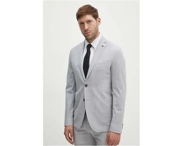 Michael Kors geaca de lana culoarea gri, MK0SB01025