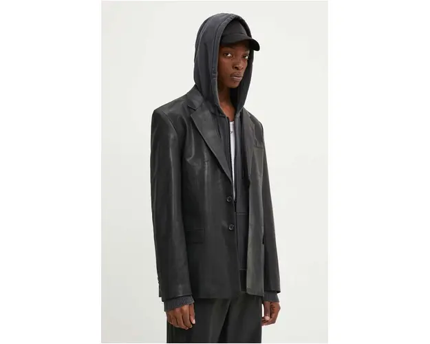 Diesel sacou din lana J-STANLEY culoarea negru, A14144.0IPAA