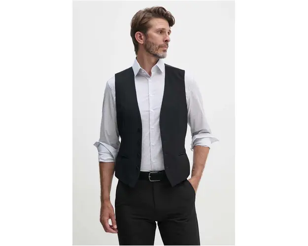 Sisley vesta barbati, culoarea negru, 2KI3SJ005