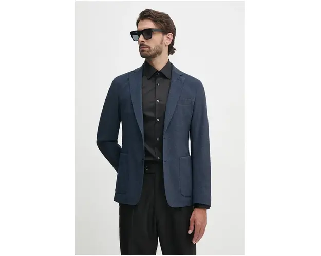 BOSS sacou barbati, culoarea albastru marin, 50527897