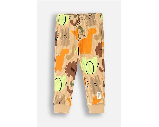Coccodrillo leggins copii culoarea bej, modelator, SMILE BOY NEWBORN