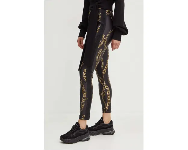 Versace Jeans Couture colanti femei, culoarea negru, modelator, 77HAC114 JS417