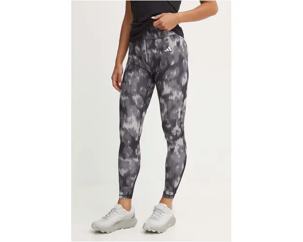 adidas Performance leggins de antrenament Strength culoarea gri, modelator, IK5446