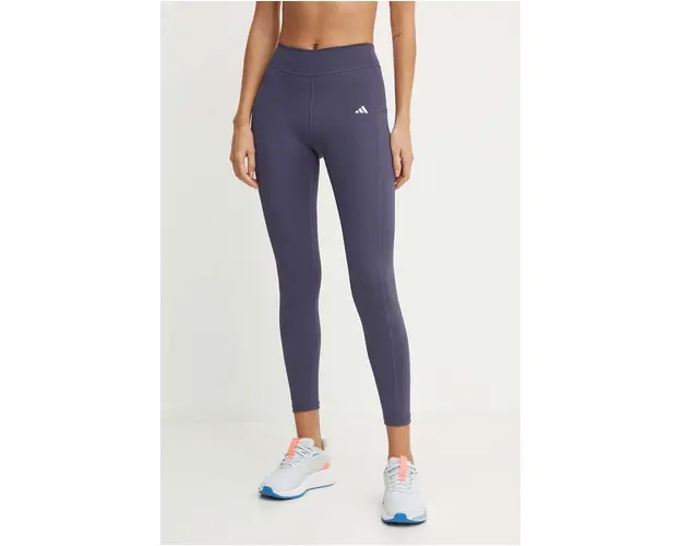 adidas Performance leggins de antrenament Strength culoarea violet, neted, IX0206
