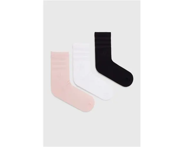 adidas Originals sosete 3-pack femei, culoarea negru, IW8614