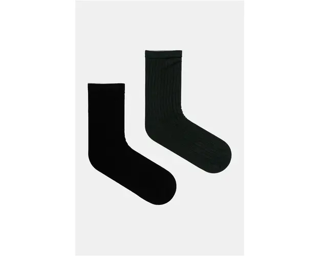 BOSS sosete 2-pack femei, culoarea verde, 50513049