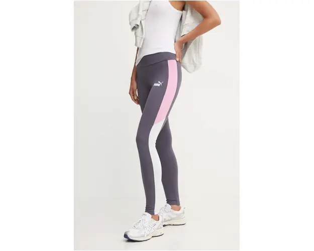 Puma colanti femei, culoarea gri, modelator, 681648