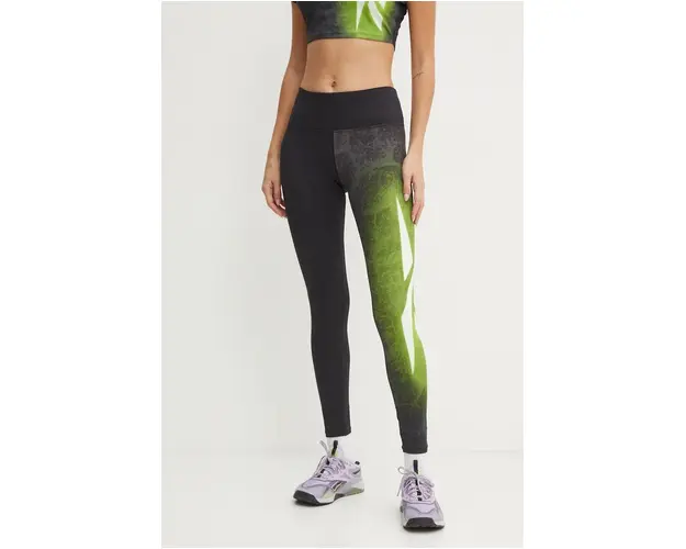 Reebok leggins de antrenament LUX Collection culoarea negru, modelator, 100205573