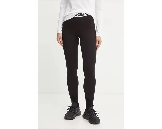 Fila colanti Luzzi femei, culoarea negru, neted, FAW0901