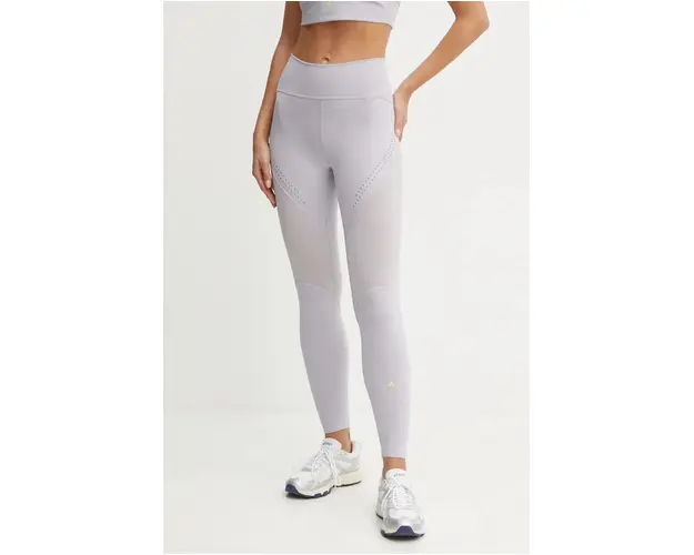 adidas by Stella McCartney leggins de antrenament TruePurpose culoarea violet, neted, IW9906