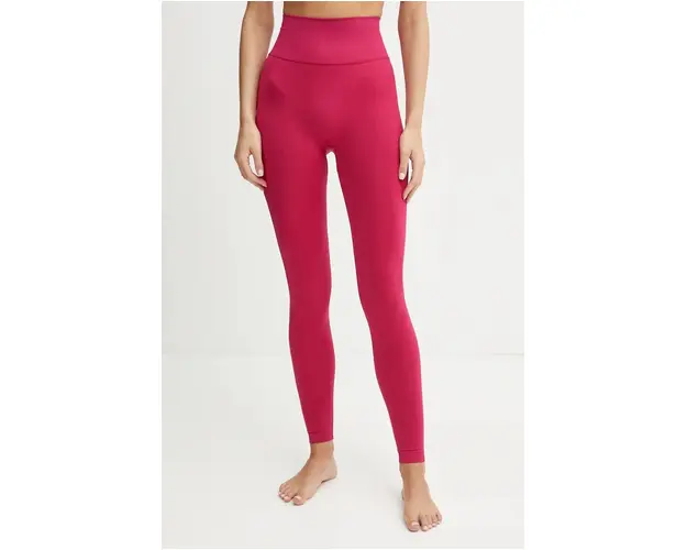 Casall jambiere de yoga Scallop culoarea roz, neted, 24241