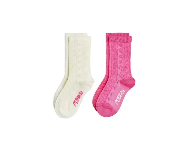 Mini Rodini sosete copii 2-pack culoarea roz, 2476012600