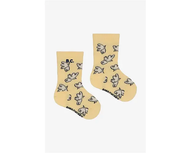 Bobo Choses sosete copii Freedom Bird culoarea galben, 224AH001