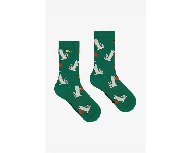 Bobo Choses sosete copii Hungry Squirrel culoarea verde, 224AI008