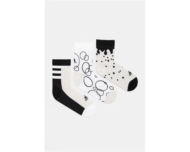 adidas Performance sosete copii KIDS GRF 3PP culoarea alb, IW5528