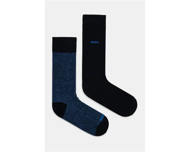 BOSS sosete 2-pack barbati, culoarea albastru marin, 50518531