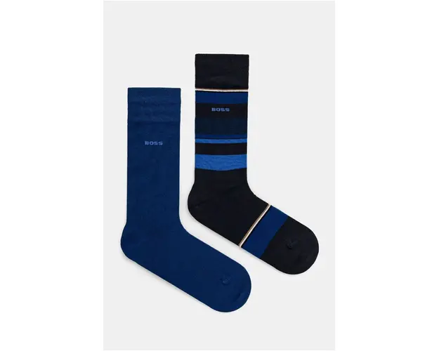 BOSS sosete 2-pack barbati, culoarea albastru marin, 50524321