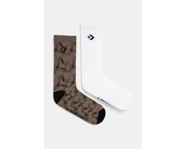 Converse sosete 2-pack barbati, culoarea alb, E1303A-2010